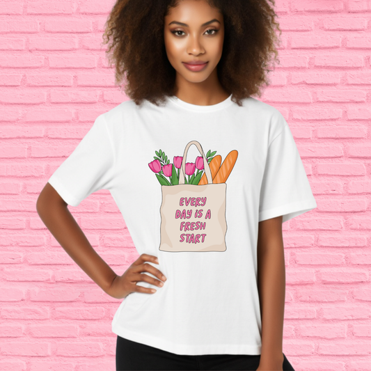 Every Day Is a Fresh Start Cotton Tee